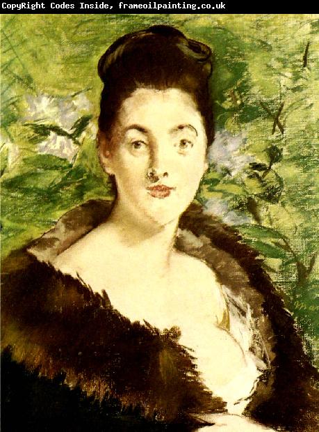 Edouard Manet dam med palskrage